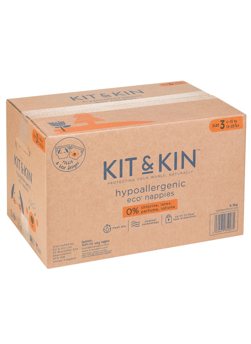Kit & Kin Eco Diapers Size 3 4 x 32 Diapers  - Image 2