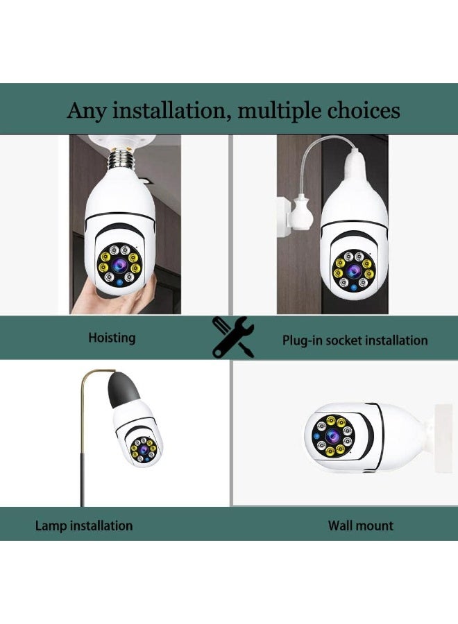 كاميرا مراقبة LED ذكية لاسلكية 1080p بصوت ثنائي الاتجاه ورؤية ليلية، تُركب في مقبس. - Image 3
