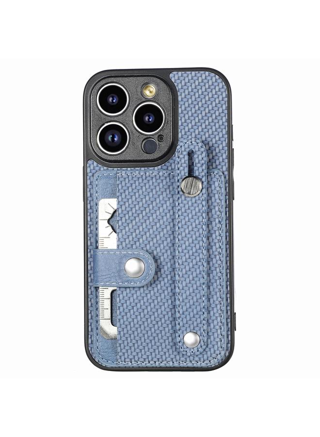 S-TOP Case For iPhone 13 Pro Wristband Kickstand Card Wallet Back Cover Phone Case with Tool Knife - Image 1