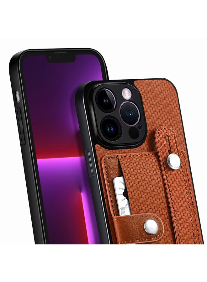 S-TOP Case For iPhone 13 Pro Wristband Kickstand Card Wallet Back Cover Phone Case with Tool Knife - Image 4