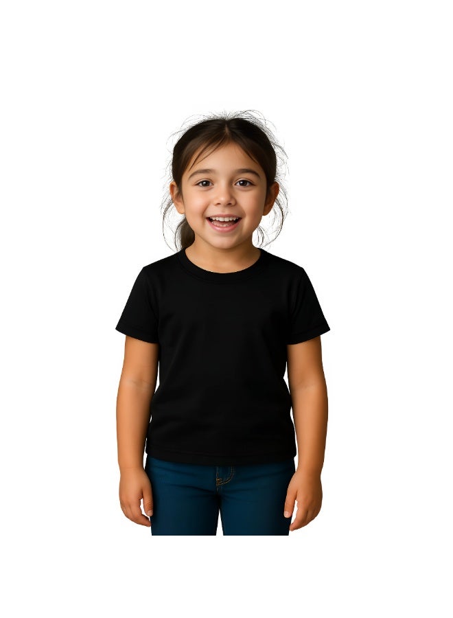 NENOUSH Kids Unisex T-Shirt For Boys & Girls | Soft Cotton Half Sleeve Tee | Comfortable Round Neck Everyday Wear | Casual Outfit For School,Play - Image 2