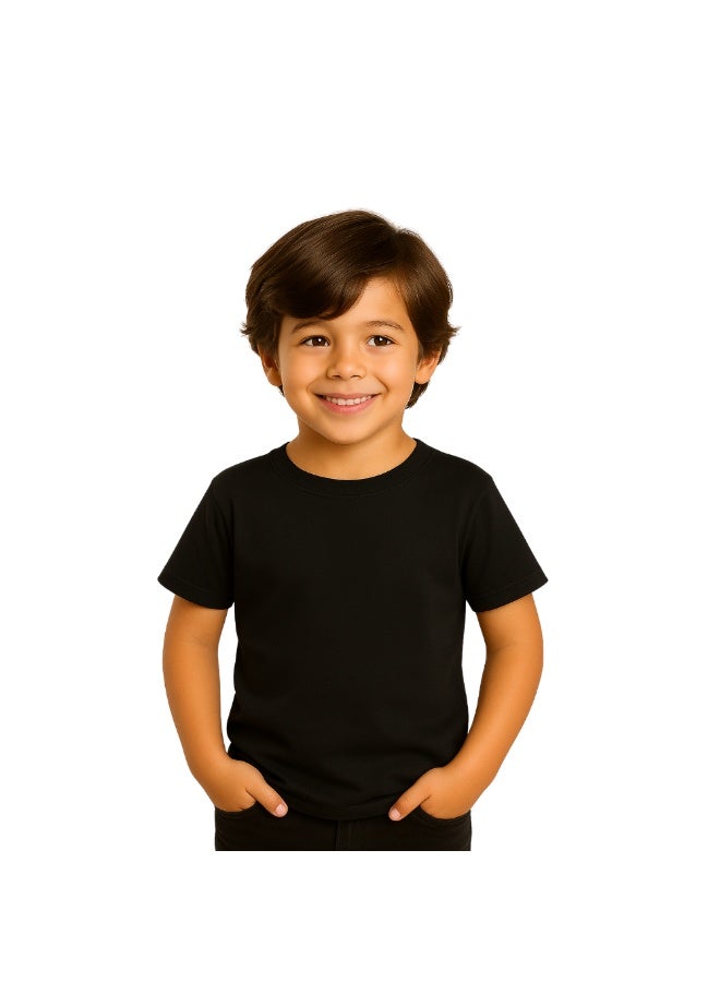 NENOUSH Kids Unisex T-Shirt For Boys & Girls | Soft Cotton Half Sleeve Tee | Comfortable Round Neck Everyday Wear | Casual Outfit For School,Play - Image 1