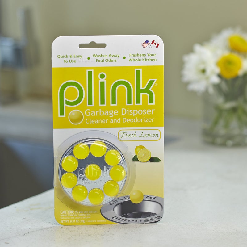 Plink 90 Garbage Disposer Cleaner and Deodorizer, Lemon, 10 Count - Image 3