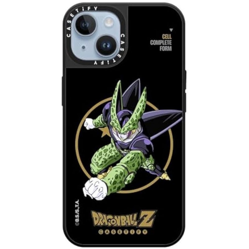 Casetify Mirror iPhone 14 Case 【Dragon Ball Colab/Reflective / 4.9ft Drop Protection/Magsafe】 - Cell Complete Form - Silver on Black - Image 3