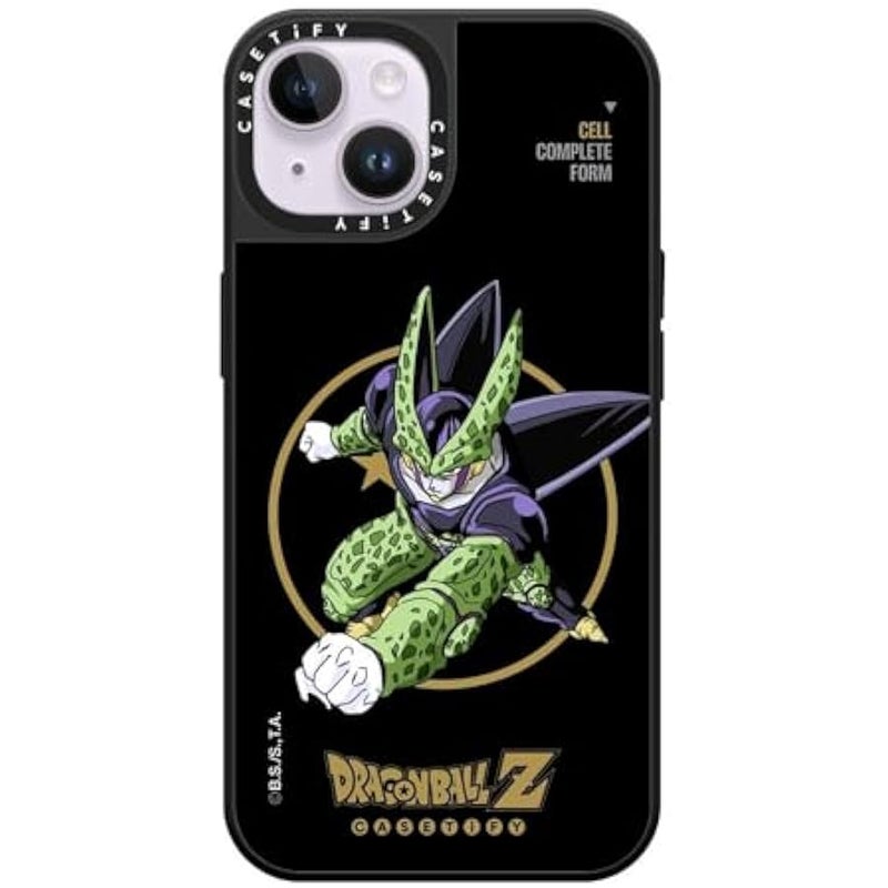 Casetify Mirror iPhone 14 Case 【Dragon Ball Colab/Reflective / 4.9ft Drop Protection/Magsafe】 - Cell Complete Form - Silver on Black - Image 4