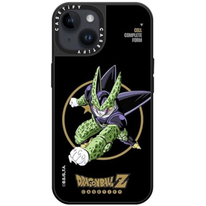 Casetify Mirror iPhone 14 Case 【Dragon Ball Colab/Reflective / 4.9ft Drop Protection/Magsafe】 - Cell Complete Form - Silver on Black - Image 2