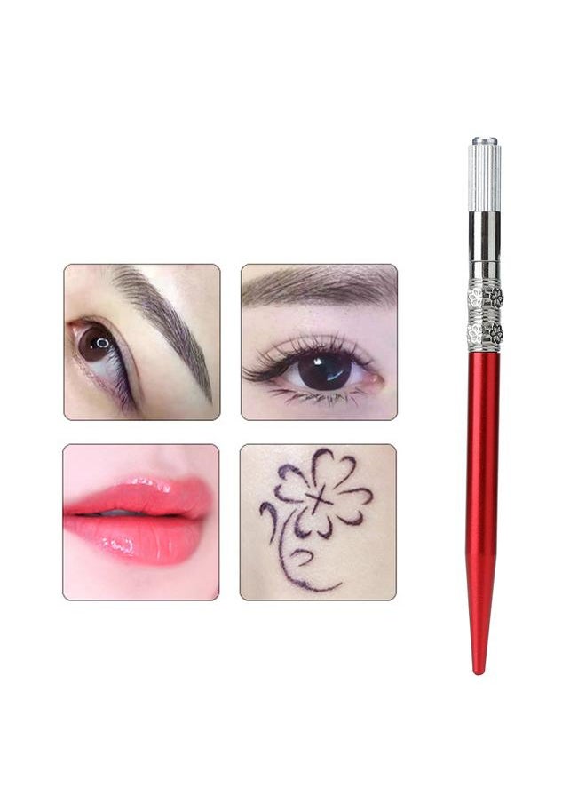Thoraya - Manual Eyebrow Eyeliner Lip Tattoo Microblading Pen Semi permanent Makeup Tool Red - Image 1