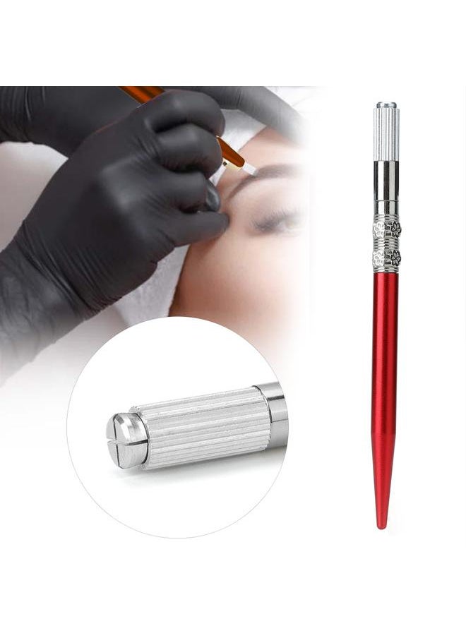 Thoraya - Manual Eyebrow Eyeliner Lip Tattoo Microblading Pen Semi permanent Makeup Tool Red - Image 1