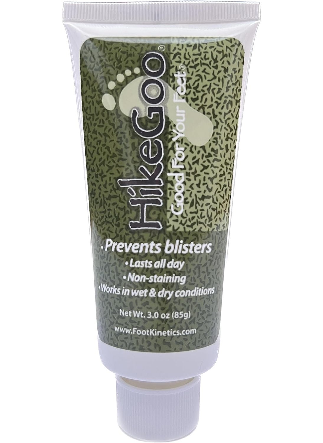 Foot Kinetics HikeGoo Blister Prevention Cream Specifically Formulated for Feet (3 oz) 