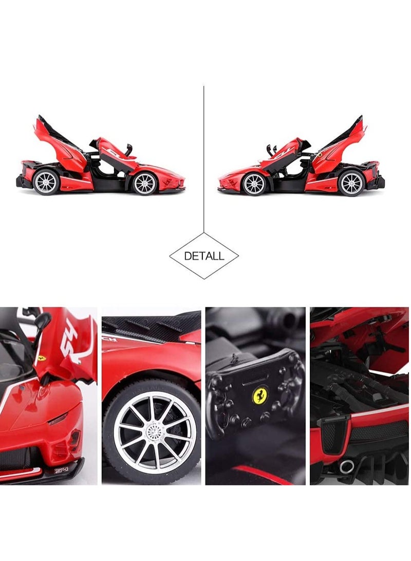 RASTAR RC Car Kits to Build, 1/18 Ferrari FXX-K EVO Supercar Assembly Building Kit with Remote Controller, 92PCs, STEM Kits for Kids and Adult, Ages 8+ - Image 3
