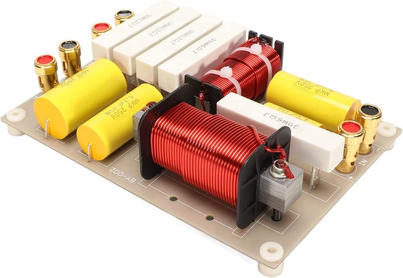Dilwe 2 Way Crossover Filters Frequency Divider Audio Frequency Divider Speaker Crossover Filters 800W HiFi Speaker Frequency Divider Suitable for Professional Stage Speakers - Image 1