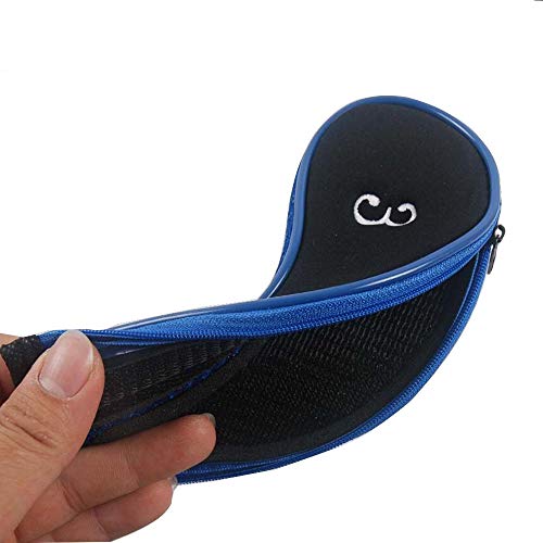 VideoPUP 10PCS Golf Iron Head Covers Long Neck Iron Zippered Golf Club Headcovers Protect Set - Image 5