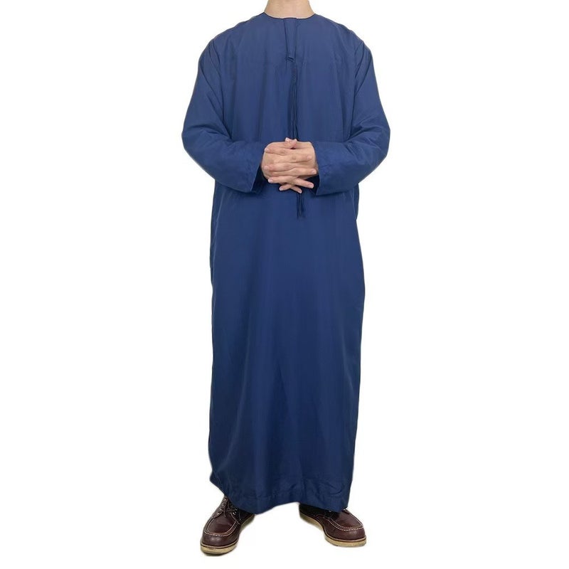ثوب رجالي طويل بتصميم تقليدي، ألوان ومقاسات متعددة، ملابس كاجوال - Image 3