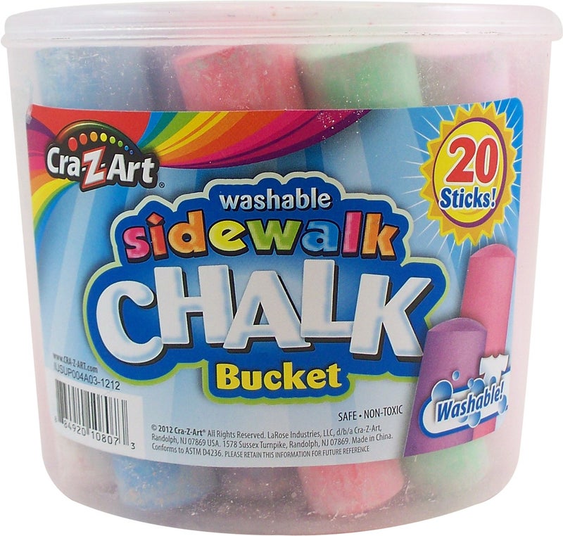 CrazArt Cra Z Art Sidewalk Chalk Bucket 20 Count - Image 2