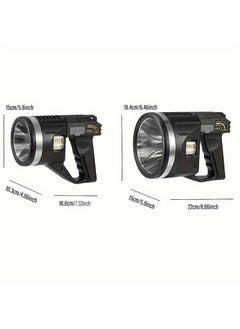 Juflix Juflix Super Bright LED Torch90000 Lumens Powerful LED Flashlight Portable Torch USB Rechargeable Searchlight Waterproof Spotlight with Bracket Fishing Light Lantern  - Image 4