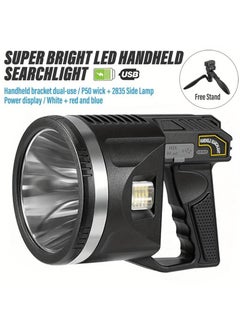 Juflix Juflix Super Bright LED Torch90000 Lumens Powerful LED Flashlight Portable Torch USB Rechargeable Searchlight Waterproof Spotlight with Bracket Fishing Light Lantern  - Image 3