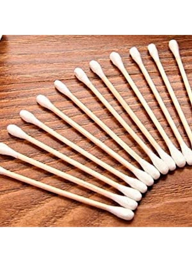 BriKSHi Bamboo Cotton earbuds/swabs Suitable for adult and baby | Multipurpose Double tip cotton swabs pack of 4 - Image 2