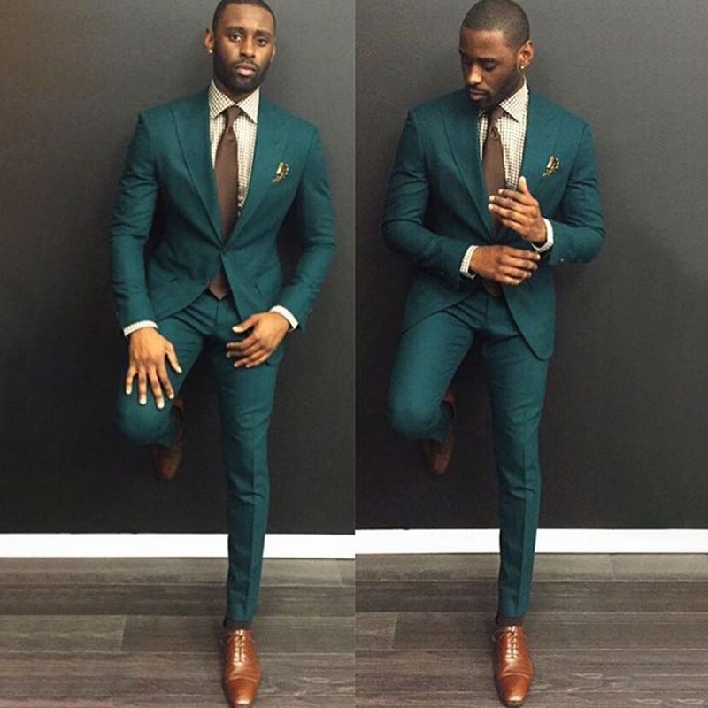Custom Suit Suit Two-Piece Suit Color Formal Suit Solid Color Two-Piece Suit Suit E-T517 - Image 2