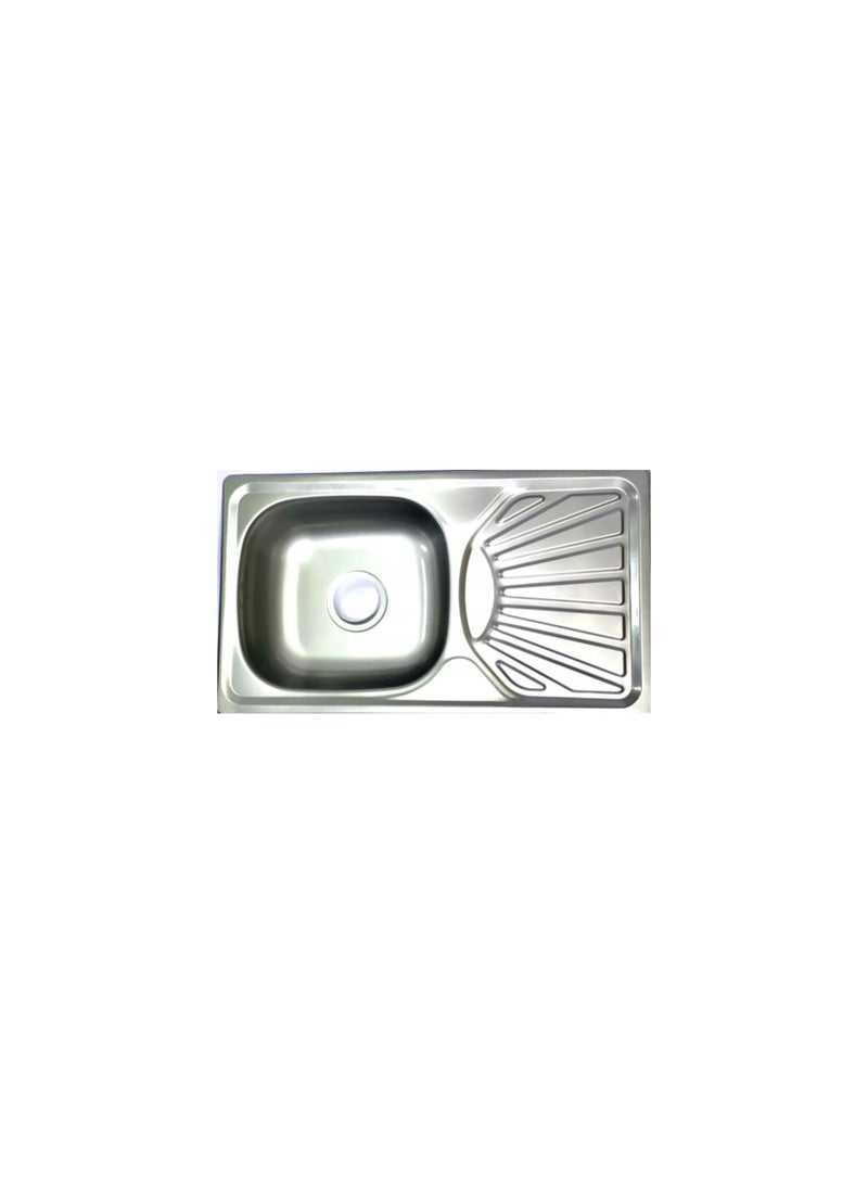 HAR & Unex Stainless Steel Sink, Size: 75x43 cm.  With Drain Fitting set - Image 1