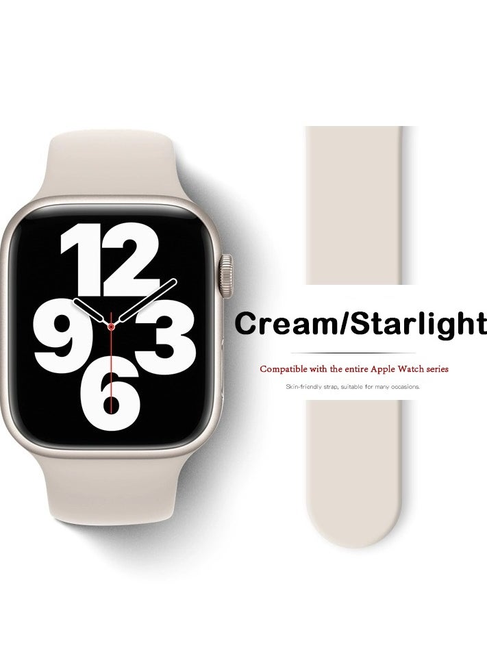 Samu - Apple Watchband 42MM/44MM/45MM/49MM Silicone Strap for Apple Watch All Series Midnight Gream - Image 1