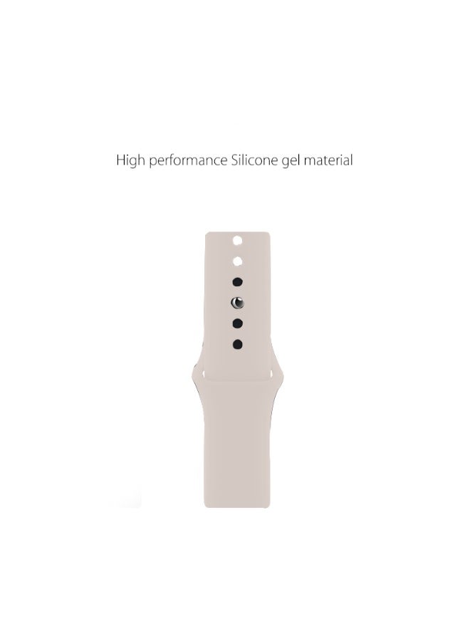 Apple Watchband 42MM/44MM/45MM/49MM Silicone Strap for Apple Watch All Series Starlight  Cream - view 4