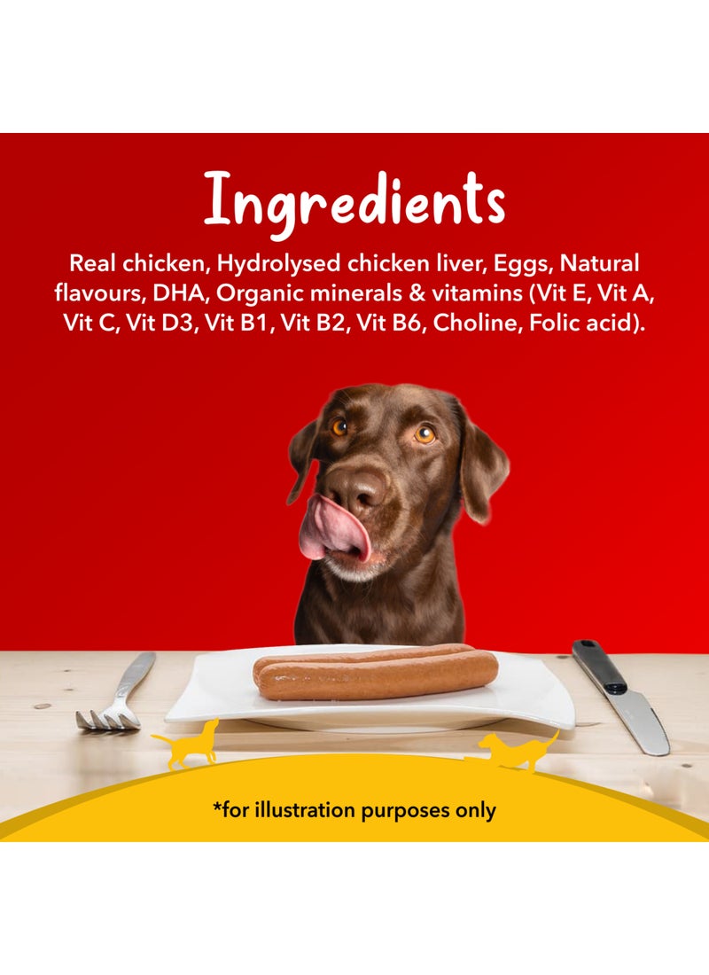 Drools نقانق دجاج حقيقية للكلاب 6 قطع - Image 5