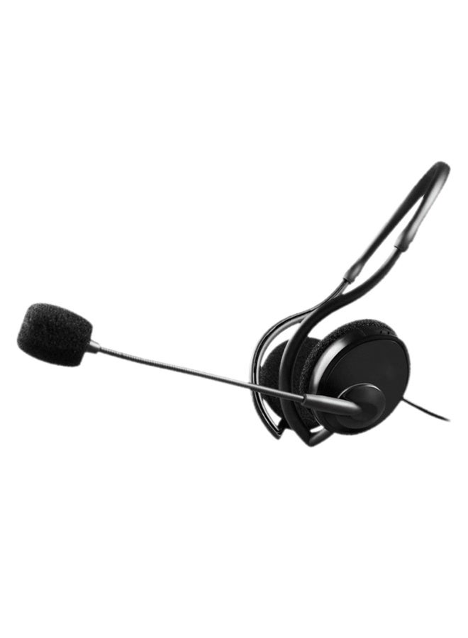 Salar L7 Over-ear Headset With Ear Hook Noise-cancelling Call Center Customer Service Microphone 3.5mm Single Plug For Laptop Mobile Gaming Telemarketing