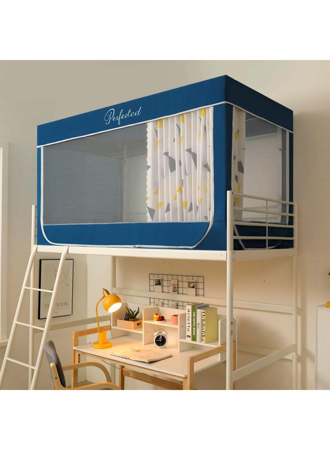 Bluejw University Dormitory Upper And Lower Bed Curtain Single-person Fully Enclosed Student Shading Bed Curtain Mosquito Net Integrated Bracket Three-door - Image 1