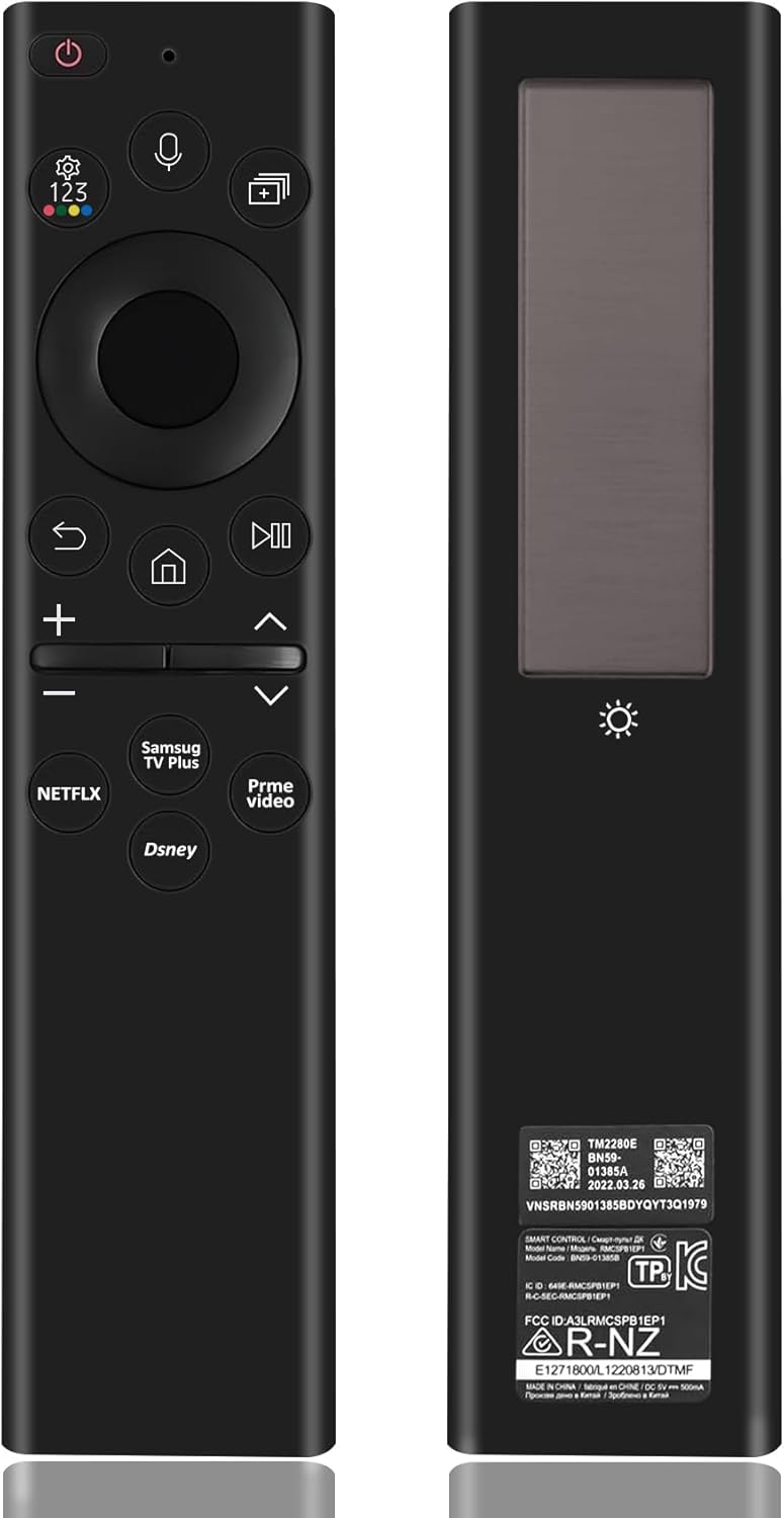 Bxmgr BN59-01385A Solar Voice Remote Control Compatible with Samsung - Image 1