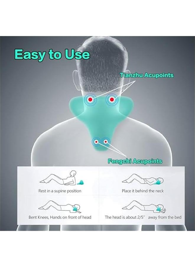 2024 New Neck Shoulder Relaxer Stretcher for TMJ Pain Relief Cervical Spine Alignment Chiropractic Pillow Blue - pzsku/ZE69ADC42C8DB5D8F0ABAZ/45/_/1735820486/4520c2fa-0144-4ea2-8391-8b4d0f641243