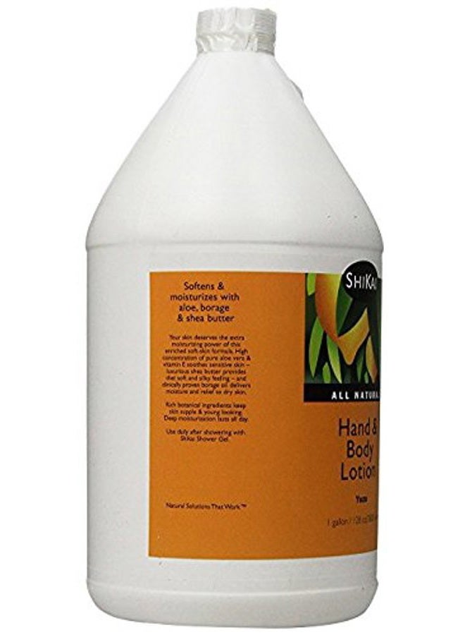 SHIKAI لوشن اليدين والجسم (يوزو، 1 جالون) | العناية بالبشرة المرطبة اليومية لليدين الجافة والمتشققة | مع الألوة فيرا وفيتامين E - Image 2