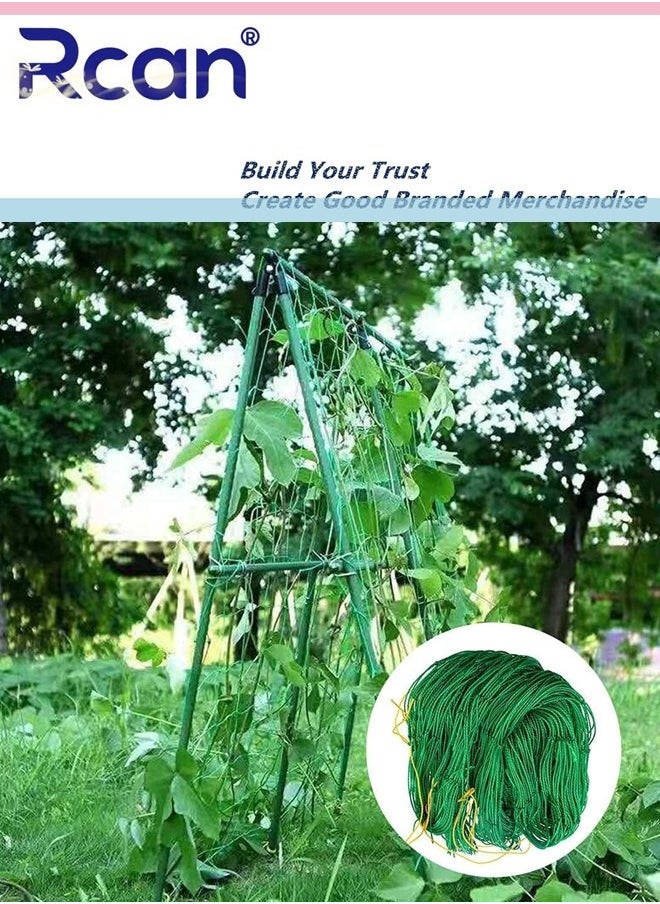 Rcan Netting for Climbing Plants 1.8 x 1.8M Heavy Duty Garden Trellis Netting for Cucumber Vine Fruits Vegetables Tomato Plants Trellis Net Climbing Vining Plants  - Image 2