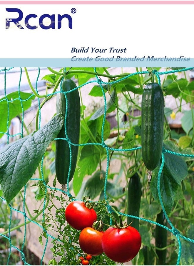 Rcan - Netting for Climbing Plants 1.8 x 1.8M Heavy Duty Garden Trellis Netting for Cucumber Vine Fruits Vegetables Tomato Plants Trellis Net Climbing Vining Plants - Image 1