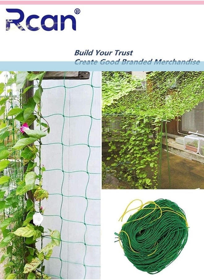 Rcan Netting for Climbing Plants 1.8 x 1.8M Heavy Duty Garden Trellis Netting for Cucumber Vine Fruits Vegetables Tomato Plants Trellis Net Climbing Vining Plants  - Image 1