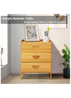 HXDream Bedside Table,Nightstand With three drawers,Suitable for study, living room, bedroom  - Image 3
