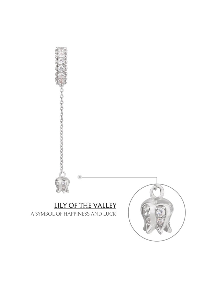 AWNL - Women's Silver Linear Drop Earrings - Image 1