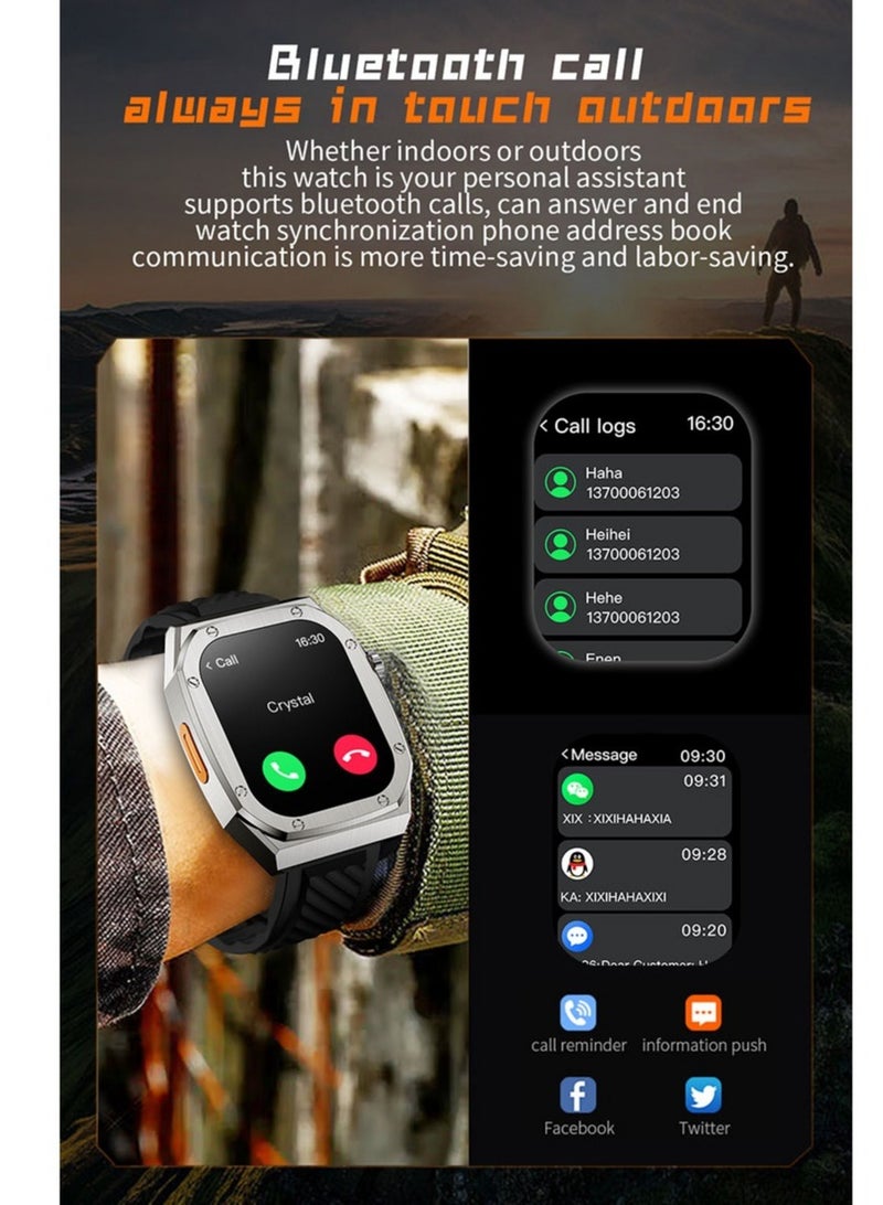 Z79 Max Smartwatch with HD Screen NFC Compass Function Custom Dial Bluetooth Calls Music Player and Health Monitor - Image 3
