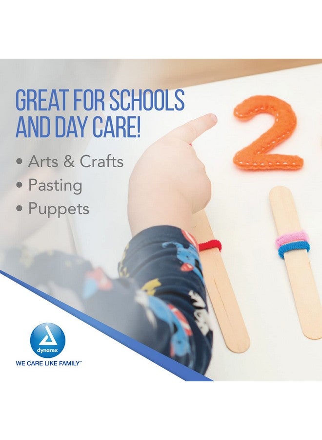 Dynarex Tongue Depressors, Sterile, 5.5" Junior-Sized Length, Made From Beige Birch Wood, Comes In Peel-Down Patches, 1 Box Of 100 - Image 5