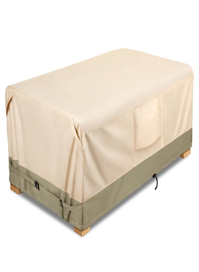 COSFLY Heavy-Duty Waterproof Patio Furniture Cover for Outdoor Table and Chairs Set - Fits 74L x 47W inch, 600D Oxford Fabric Ultimate Weatherproof Rectangular Cover with Adjustable Straps - Image 1