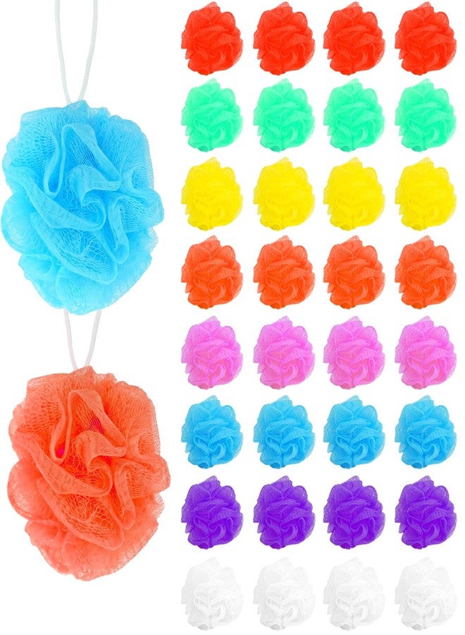 UCEHIPAW 210 Pcs Loofahs Bulk 20g Multicolor Bathing Sponge Cleaning Wash Puff Accessories Soft Mesh Shower Luffas Exfoliating Body Scrubber Packs for Women Men Travel - Image 1