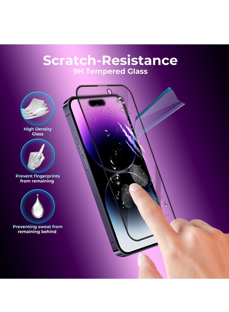 Maxwell Electronics Maxwell 3D Matte Privacy Anti-Peep HD Screen Protector Compatible with iPhone 14 Pro Max Privacy Protection Anti-Static, Oleophobic Coating, Anti-Dust, Easy to Install, Non Bubble Installation - Image 2