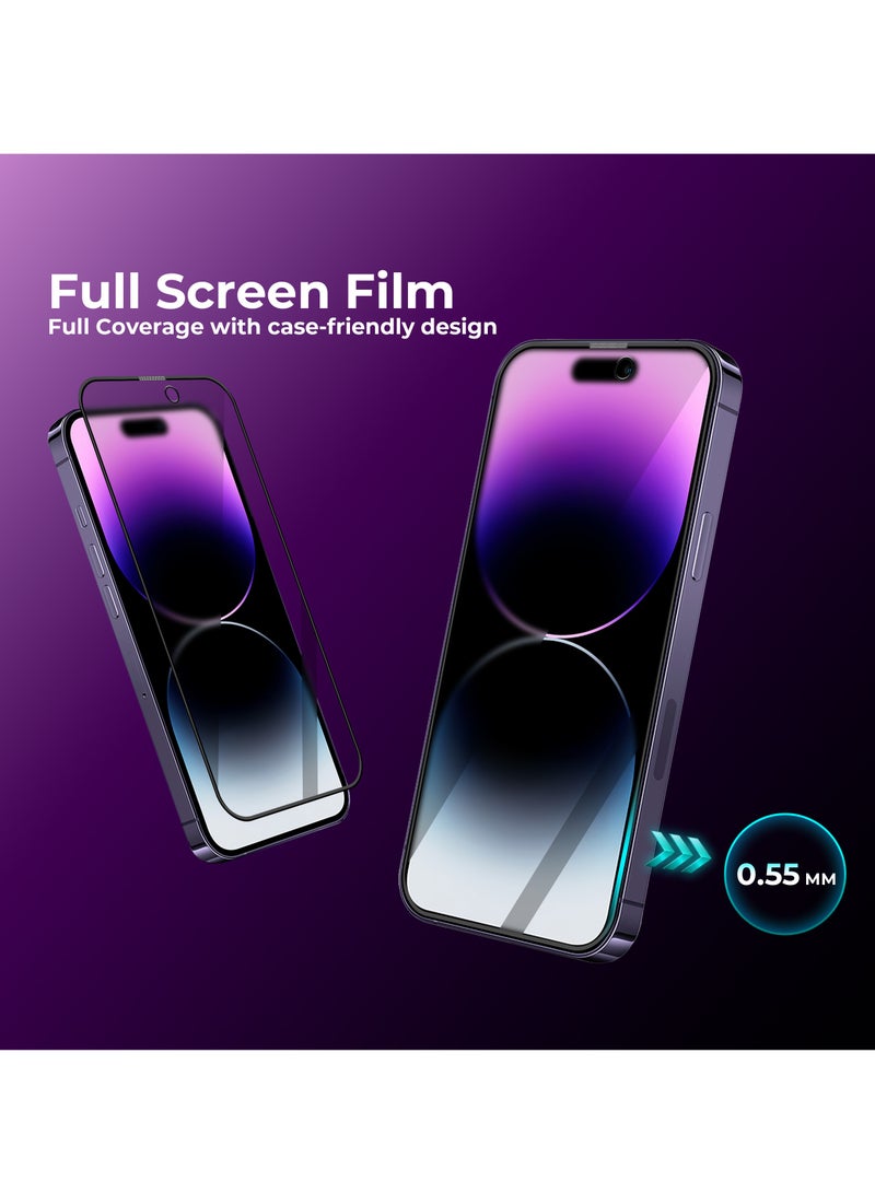 Maxwell Electronics Maxwell 3D Matte Privacy Anti-Peep HD Screen Protector Compatible with iPhone 14 Pro Max Privacy Protection Anti-Static, Oleophobic Coating, Anti-Dust, Easy to Install, Non Bubble Installation - Image 4