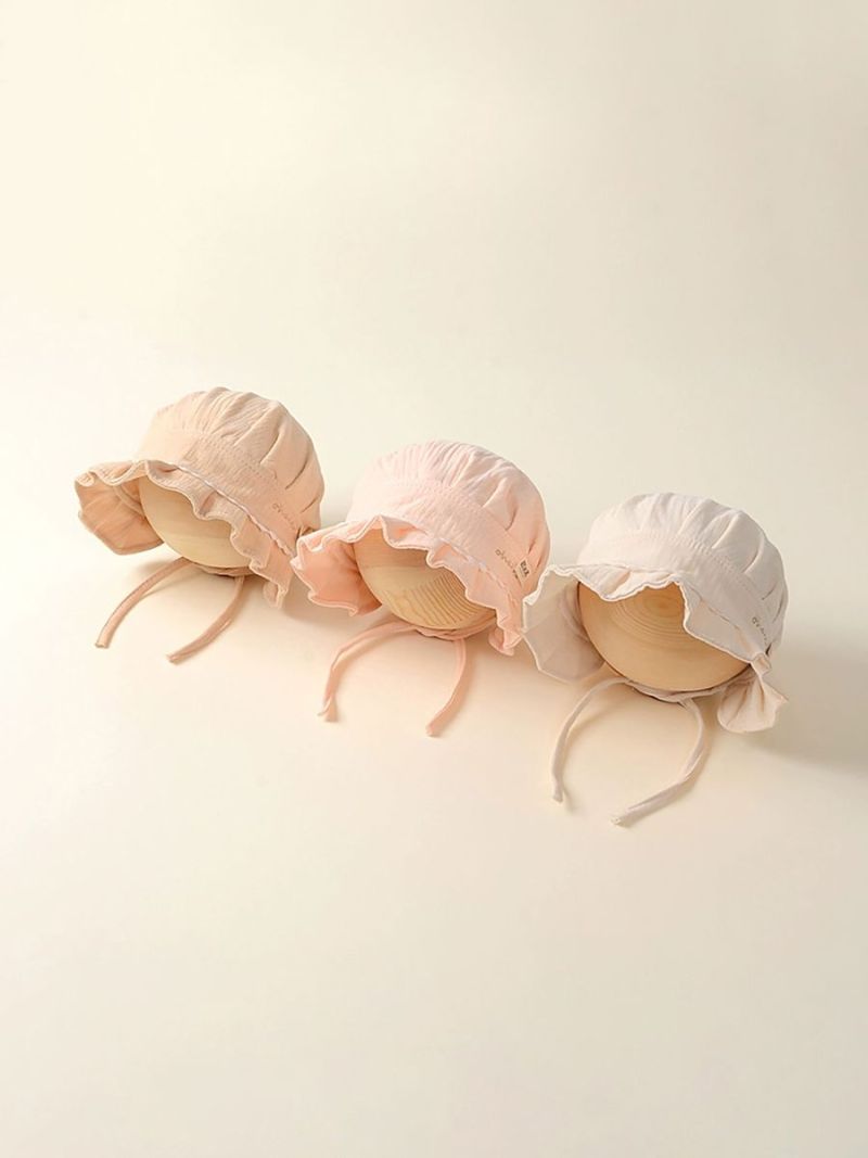 Uv Protection Baby Hat: 3 Cm Brim, Soft Breathable Fabric, Princess Style - Lightweight Comfort, Infant Sun Protection Hat for Baby Girls 3 To 18 Months, Spring Outings - Image 4