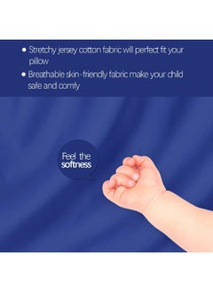 Biloban Biloban Kid Travel Pillow with Pillowcase (13"x 18"), Child Pillows for Sleeping, Oeko-TEX Standard 100 Certificated Travel Pillow, Gray & Navy Blue  - Image 4