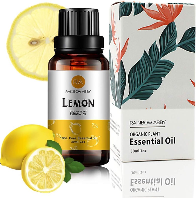 Lemon Essential Oil (30ML), 100% Pure Natural Organic Aroma Lemon Oil for Diffuser, Massage, Yoga