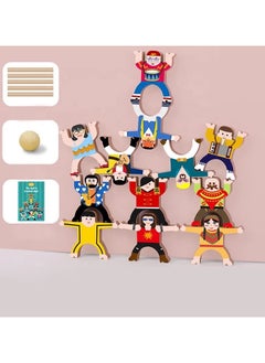 Just Quality Wooden Stacking Games, Stacking Hercules Acrobatic Troupe Interlock balancing games Competition Game Building Toys, Toddler Wood Toy Stacking and Balancing Blocks Set colorfull early educational toys  - Image 5