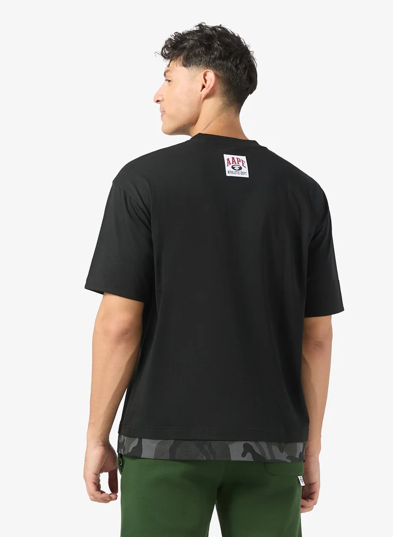 AAPE AAPENOW moonface logo short sleeve tee