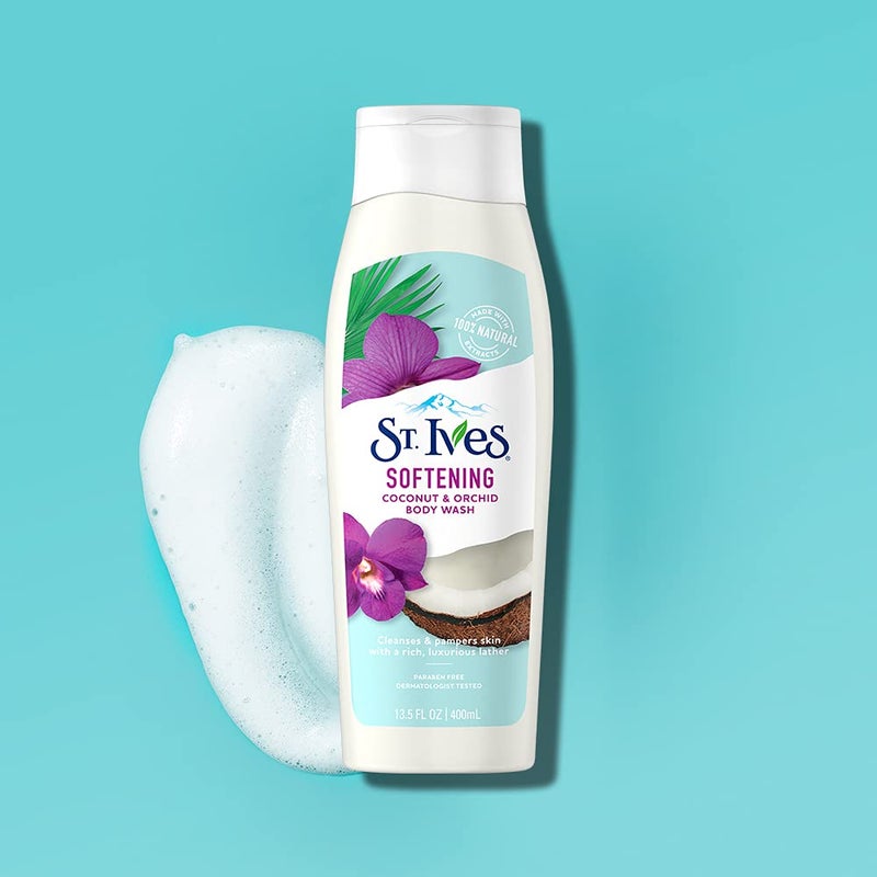 St. Ives Softening Body Wash, Coconut and Orchid, 13.5 oz - Image 3