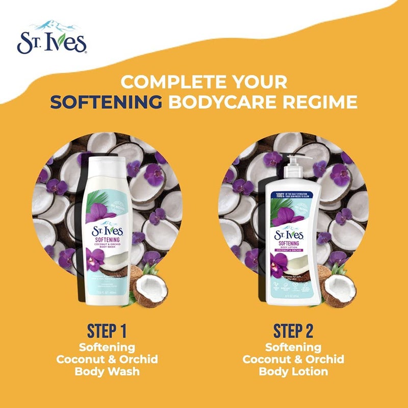 St. Ives Softening Body Wash, Coconut and Orchid, 13.5 oz - Image 5