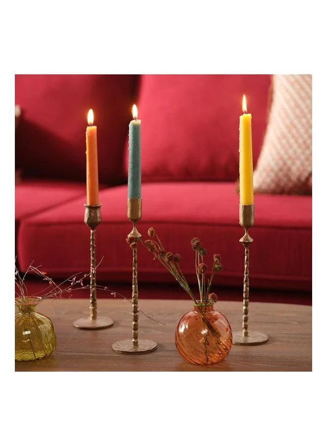Zsa Zsa Zsu Deurne Yellow Paraffin Candle 2.2x2.2x30 cm.